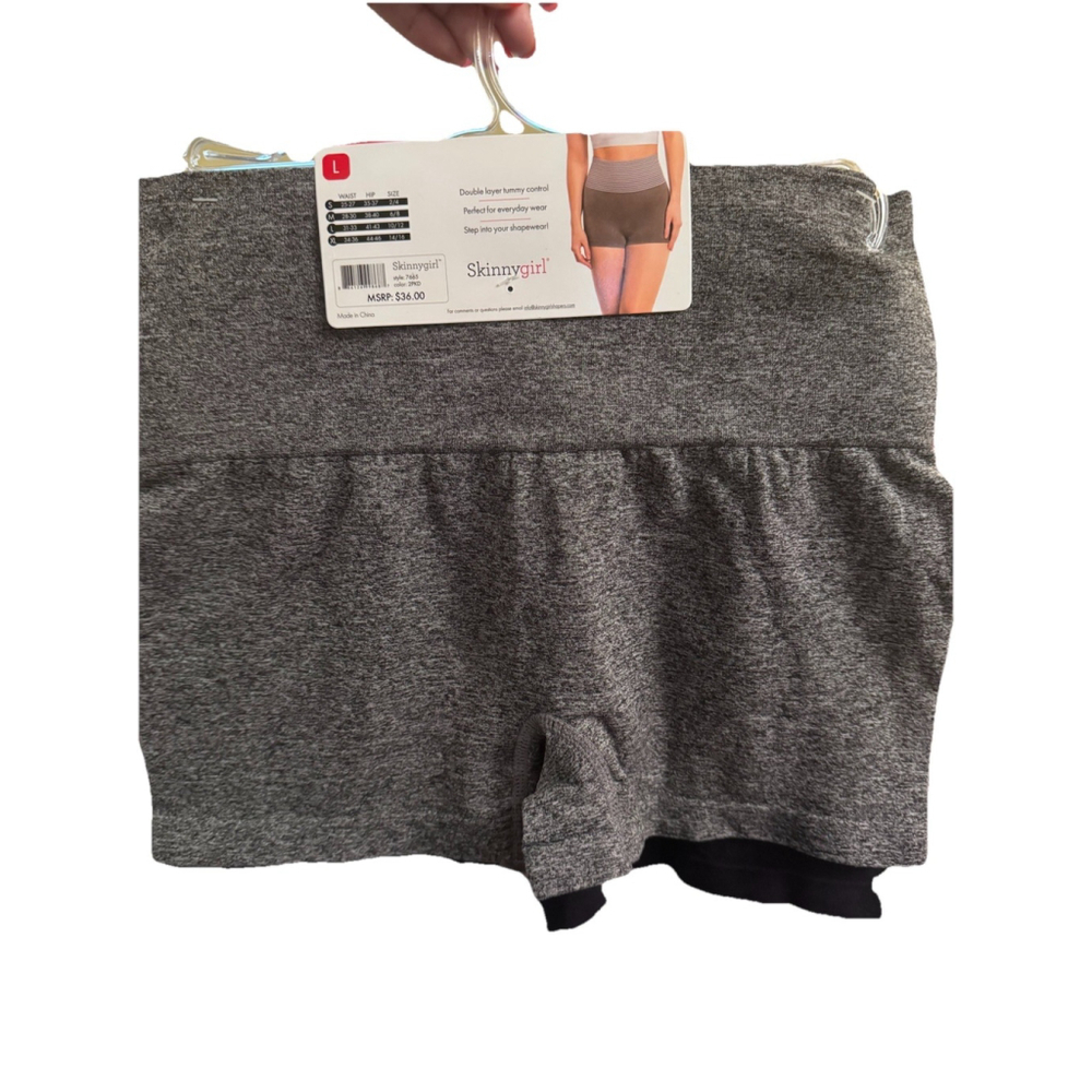 Skinny Girl Shaping Seamless Shorts 7665 MRSP $36 2 Pack - Picture 2 of 8